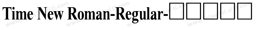 Time New Roman-Regular字体转换
